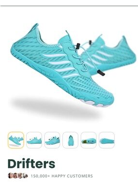 Teal Bearefoot Shoes - Women 7